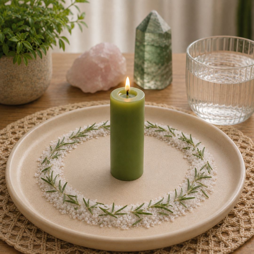 Ritual Abre Caminos con Vela verde  – MESA